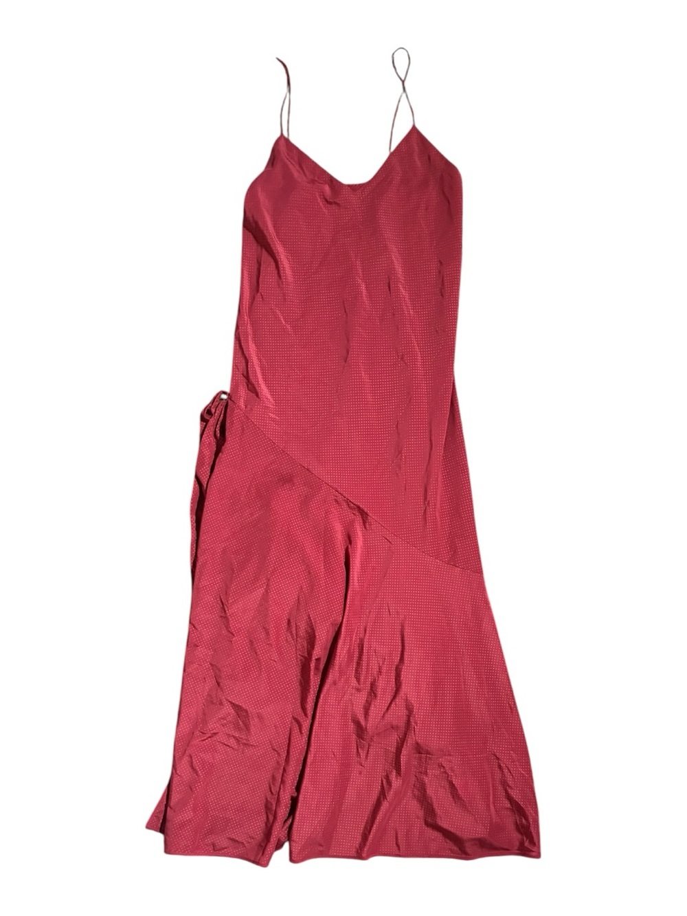 La Perla Slip Dress Dots Red Gold